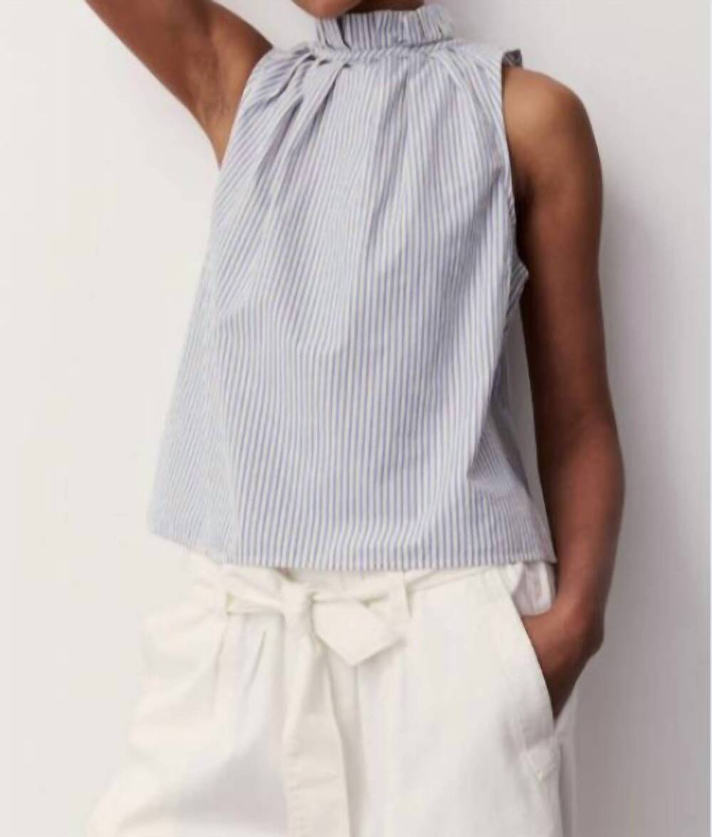 NEW MELISSA NEPTON meara pinstripe tank in stripe